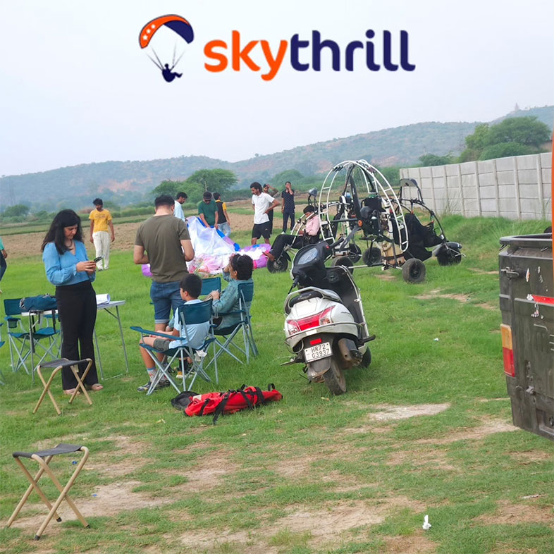 SkyThrill Paramotor Air Safari Gallery in Sohna Gurgaon Delhi NCR India